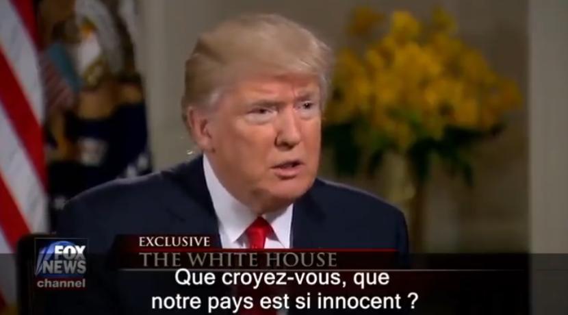 Donald Trump sur Poutine en 2017: 